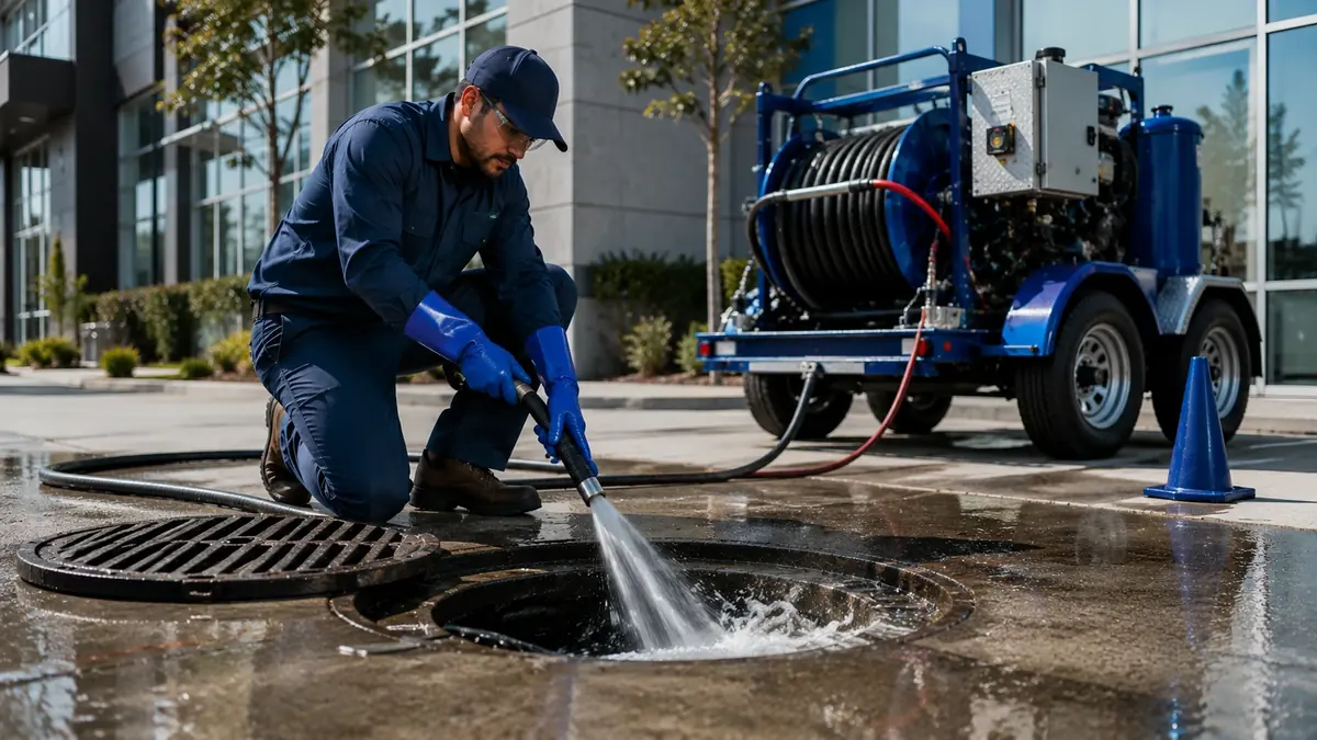 Commercial Hydro Jet Drain Cleaning in Crestline