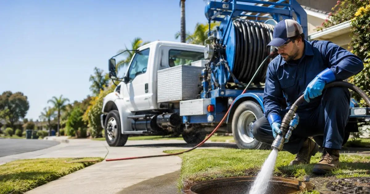 Hydro jet sewer cleaning Crestline