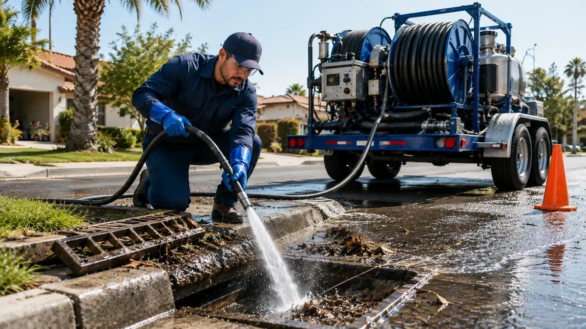 Storm Drain Hydro Jet Cleaning in Crestline